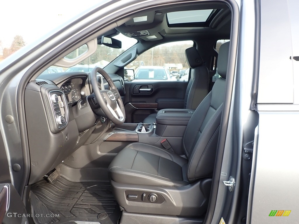 Jet Black Interior 2020 GMC Sierra 1500 SLT Crew Cab 4WD Photo #136434288