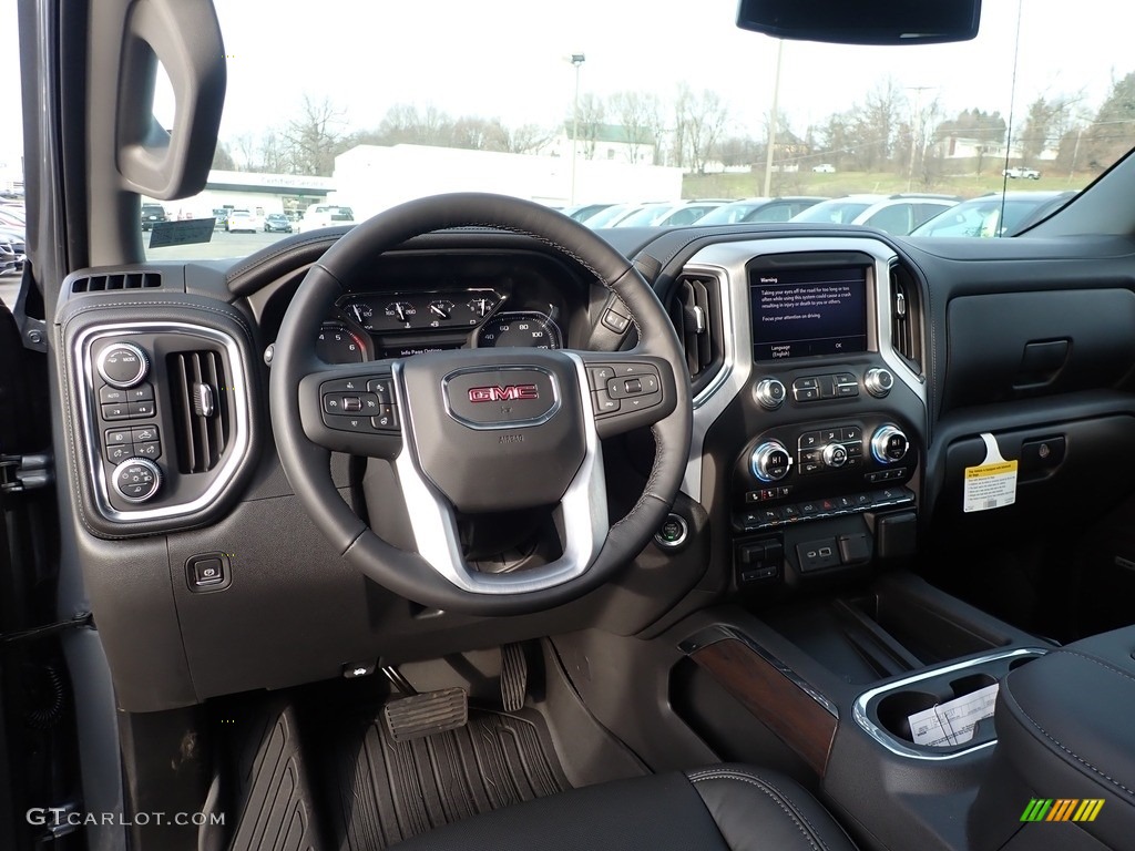 2020 GMC Sierra 1500 SLT Crew Cab 4WD Jet Black Dashboard Photo #136434329