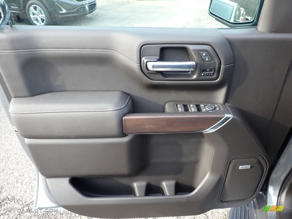 2020 GMC Sierra 1500 SLT Crew Cab 4WD Jet Black Door Panel Photo #136434357