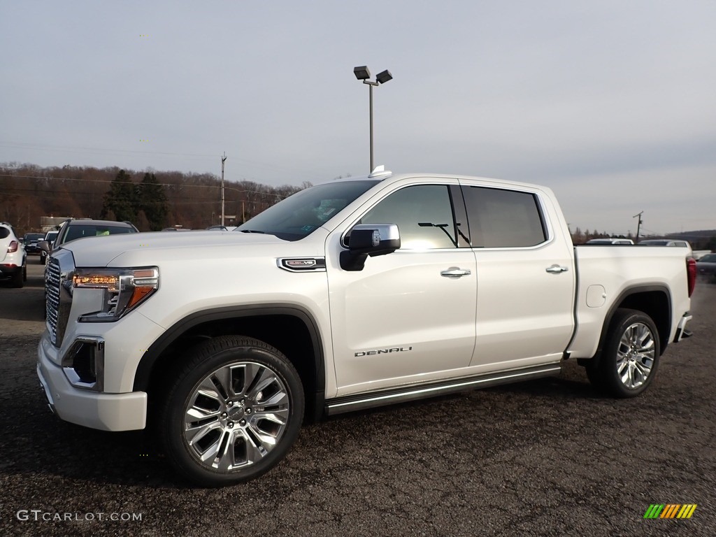 2020 Sierra 1500 Denali Crew Cab 4WD - White Frost Tricoat / Jet Black photo #1
