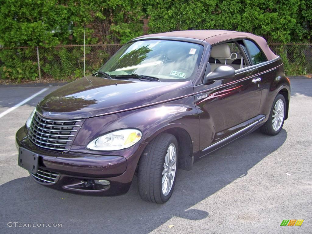 2005 PT Cruiser Dream Cruiser Series 4 Convertible - Dark Plum Pearl / Taupe/Pearl Beige photo #27