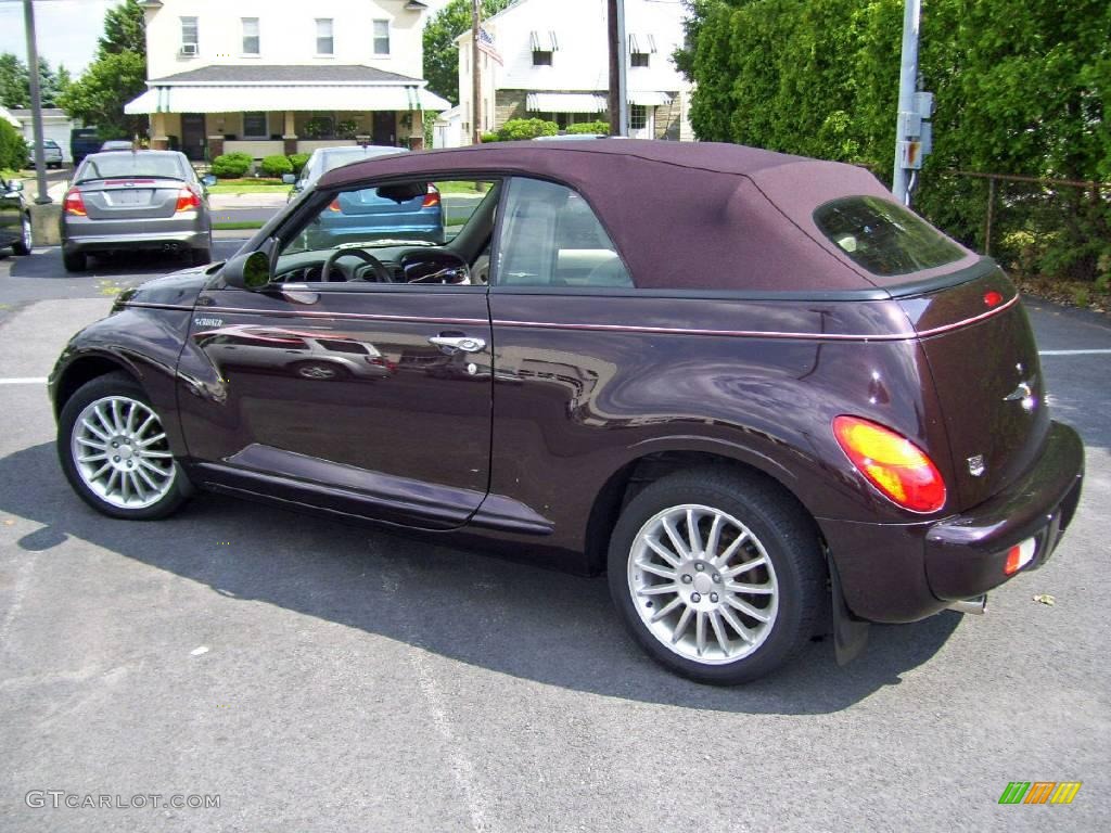 2005 PT Cruiser Dream Cruiser Series 4 Convertible - Dark Plum Pearl / Taupe/Pearl Beige photo #28