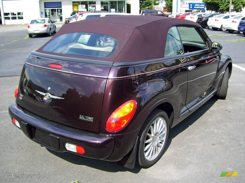 2005 PT Cruiser Dream Cruiser Series 4 Convertible - Dark Plum Pearl / Taupe/Pearl Beige photo #30