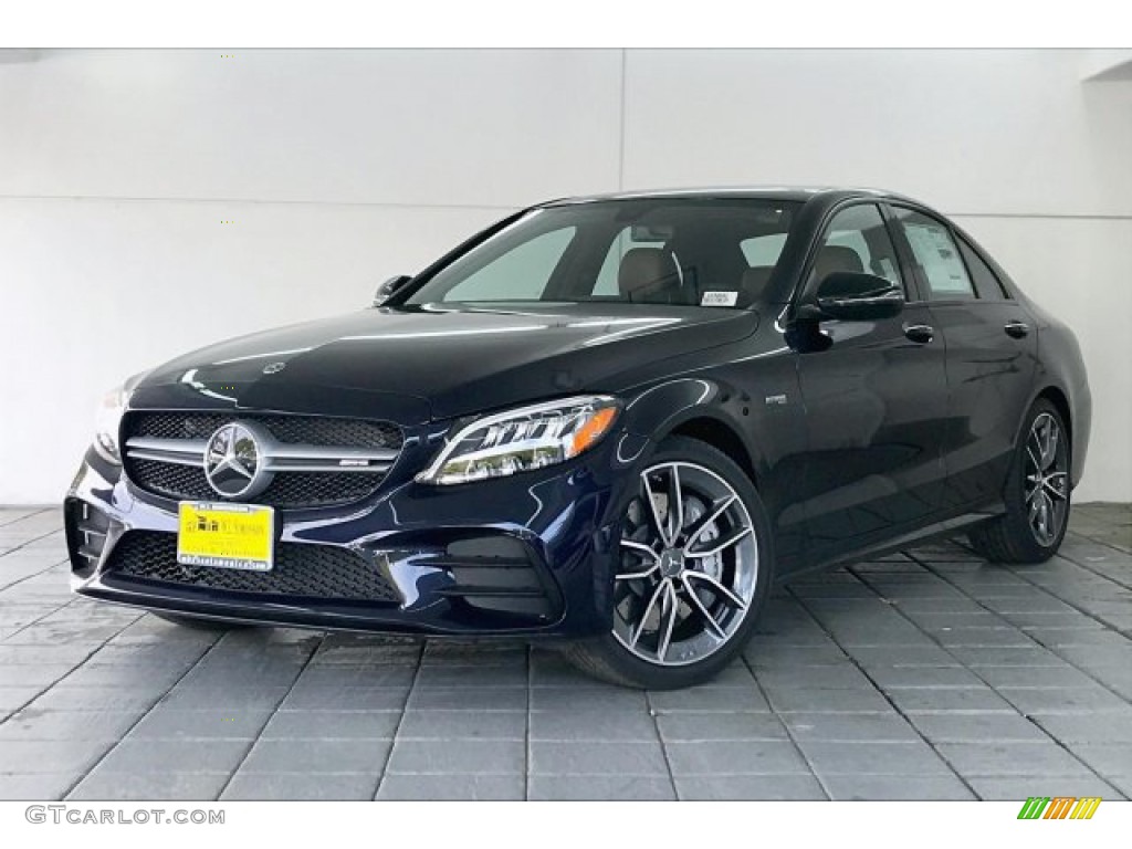 2020 C AMG 43 4Matic Sedan - Lunar Blue Metallic / Saddle Brown/Black photo #12