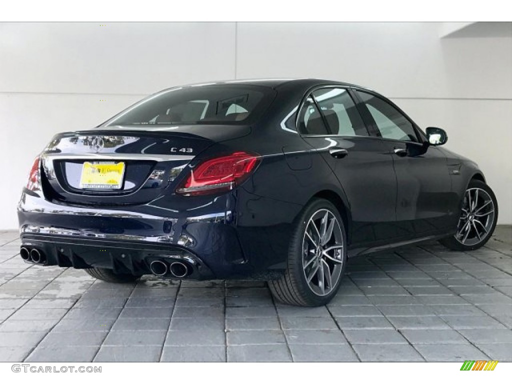 2020 C AMG 43 4Matic Sedan - Lunar Blue Metallic / Saddle Brown/Black photo #16