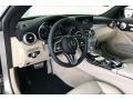 Silk Beige/Black 2020 Mercedes-Benz C 300 Cabriolet Interior Color