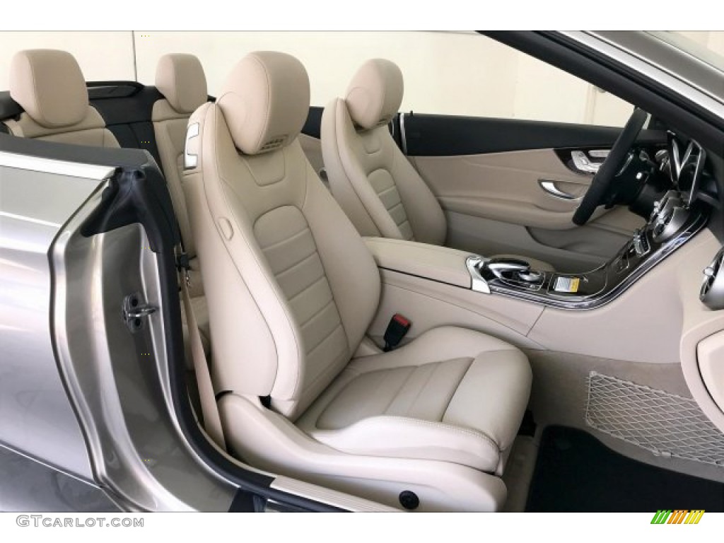 Silk Beige/Black Interior 2020 Mercedes-Benz C 300 Cabriolet Photo #136439256