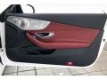 Cranberry Red/Black 2020 Mercedes-Benz C AMG 43 4Matic Coupe Door Panel