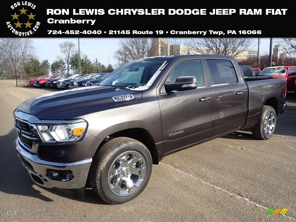 2020 1500 Big Horn Crew Cab 4x4 - Granite Crystal Metallic / Black/Diesel Gray photo #1