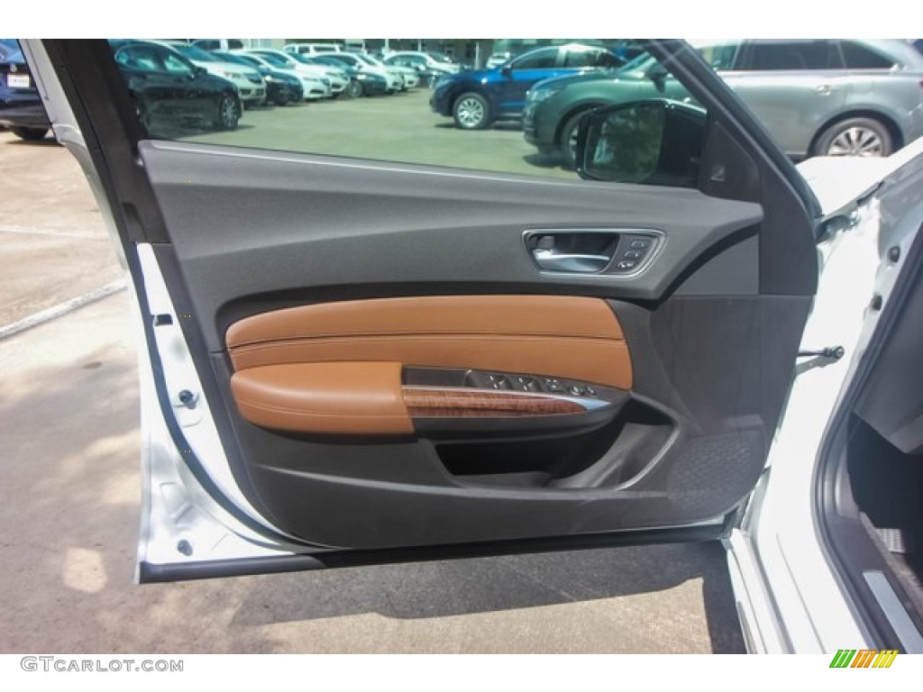 2020 Acura TLX V6 Technology Sedan Espresso Door Panel Photo #136443411