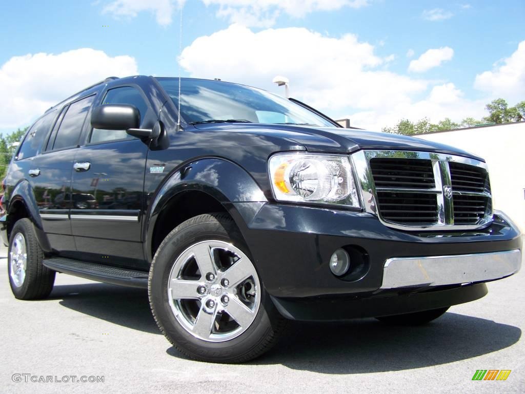 2009 Durango Limited Hybrid 4x4 - Brilliant Black Crystal Pearl Coat / Khaki Two-Tone photo #1