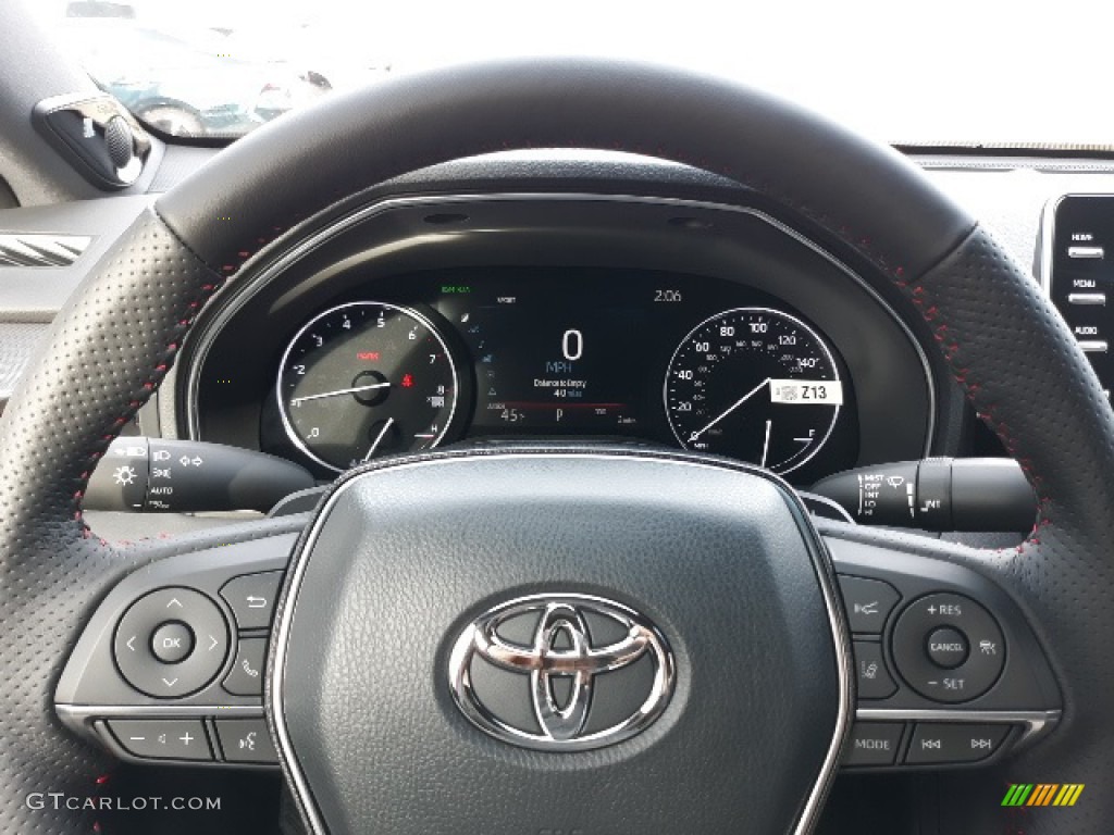 2020 Toyota Avalon TRD Black/Red Steering Wheel Photo #136444818