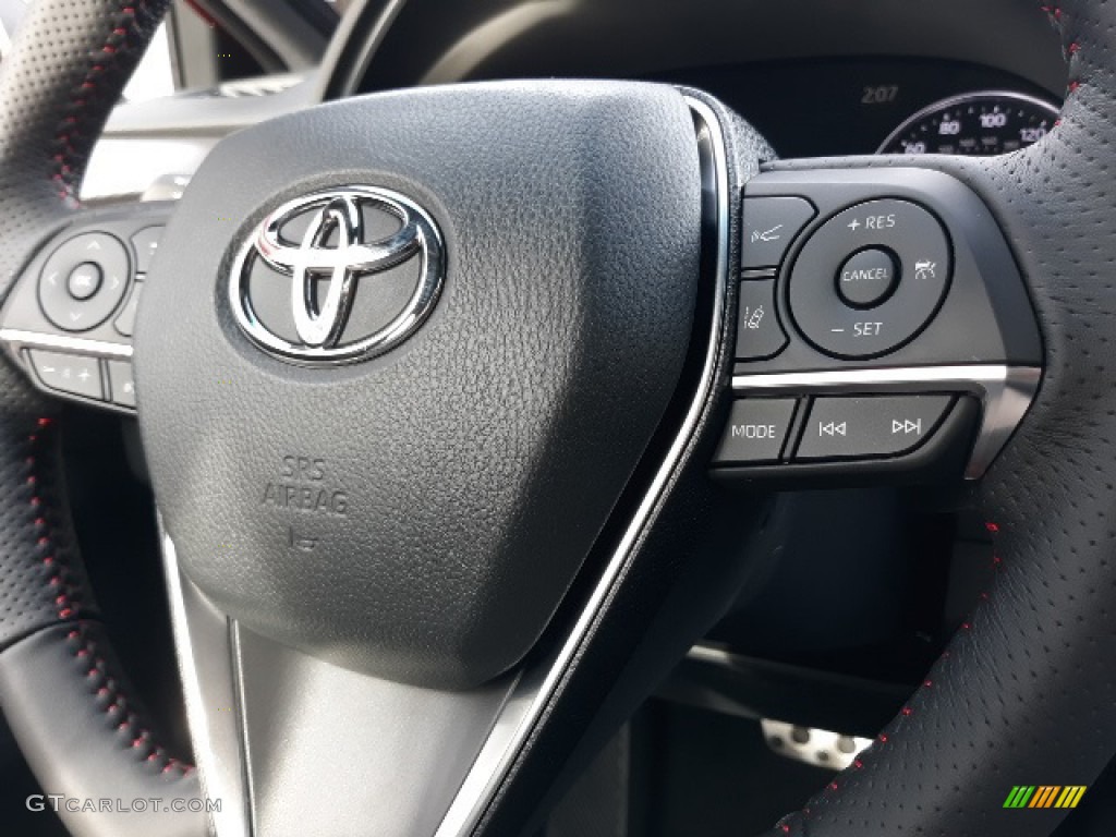 2020 Toyota Avalon TRD Black/Red Steering Wheel Photo #136444868