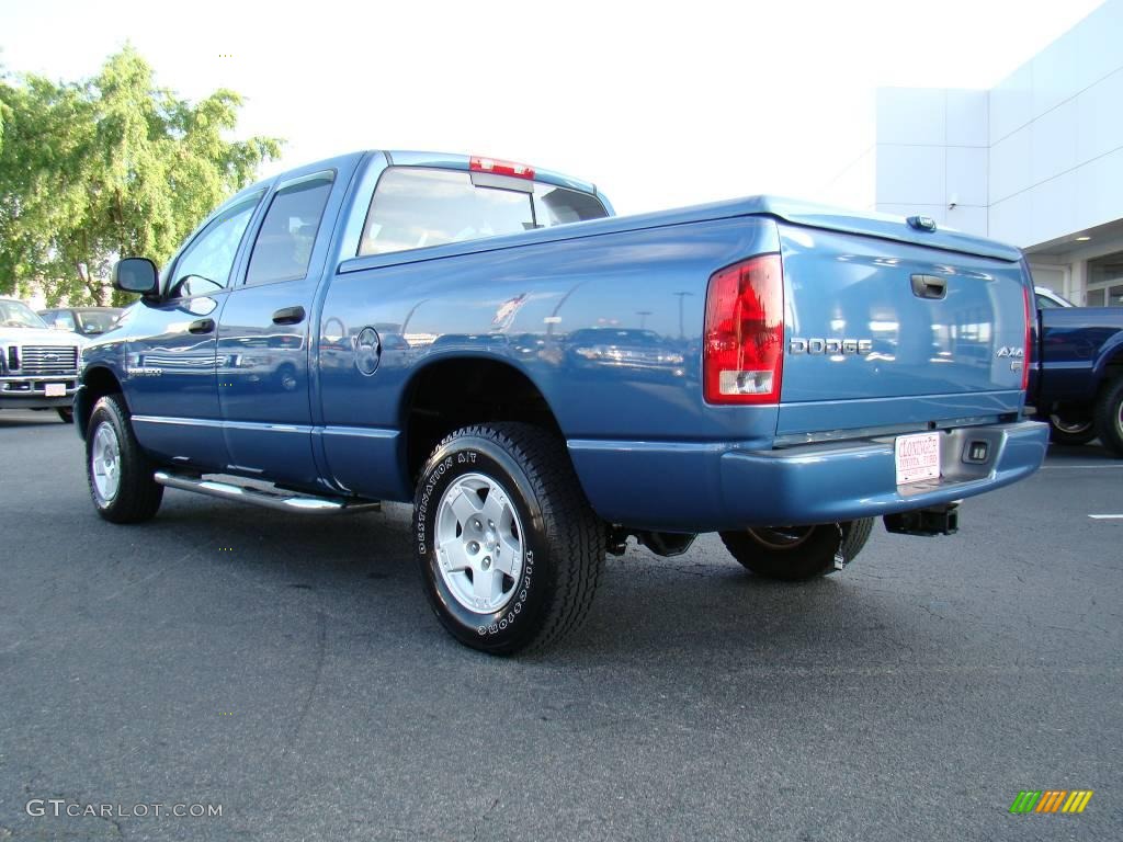 2003 Ram 1500 Laramie Quad Cab 4x4 - Atlantic Blue Pearl / Dark Slate Gray photo #26