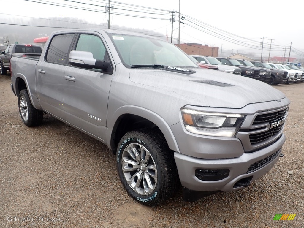 2020 1500 Laramie Crew Cab 4x4 - Billet Silver Metallic / Black photo #6