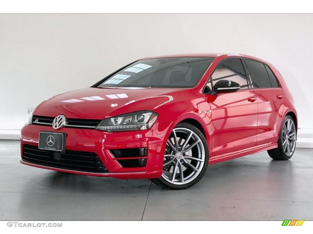Tornado Red 2017 Volkswagen Golf R 4Motion w/DCC. Nav. Exterior Photo #136446147