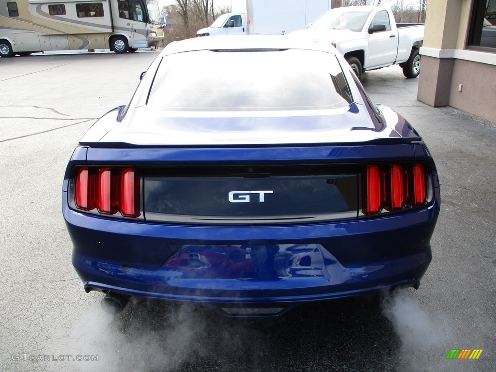 2016 Mustang GT Premium Coupe - Deep Impact Blue Metallic / Ebony photo #25