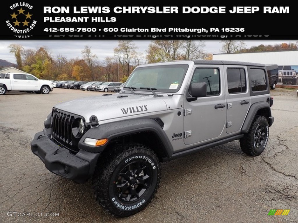 2020 Wrangler Unlimited Willys 4x4 - Billet Silver Metallic / Black photo #1