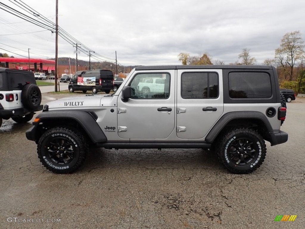 Billet Silver Metallic 2020 Jeep Wrangler Unlimited Willys 4x4 Exterior Photo #136446540
