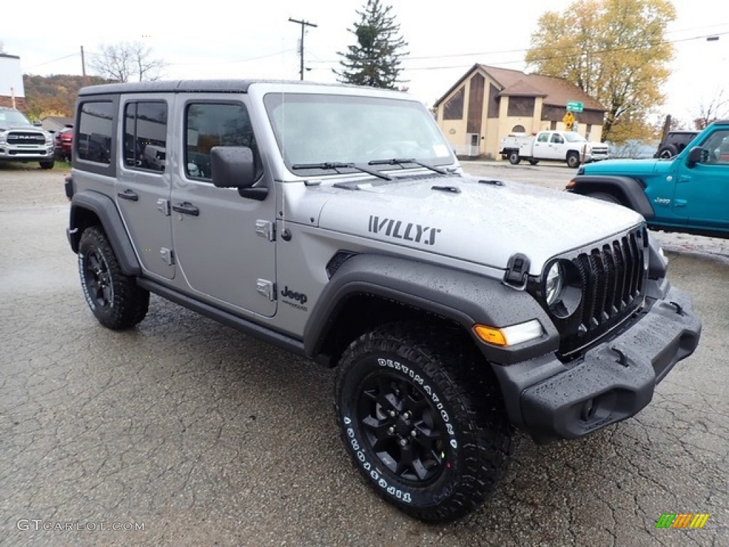 Billet Silver Metallic 2020 Jeep Wrangler Unlimited Willys 4x4 Exterior Photo #136446642