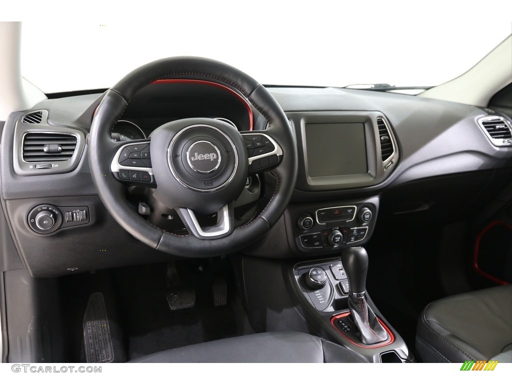 2019 Jeep Compass Trailhawk 4x4 Black/Ruby Dashboard Photo #136446714