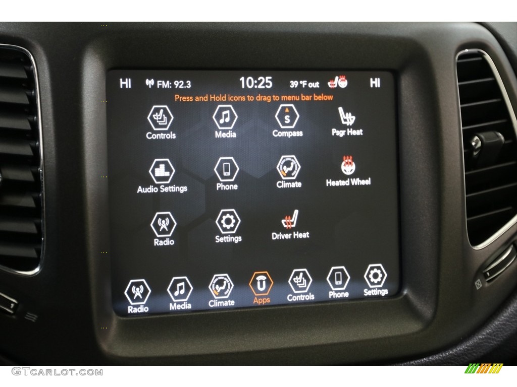 2019 Jeep Compass Trailhawk 4x4 Controls Photo #136446879