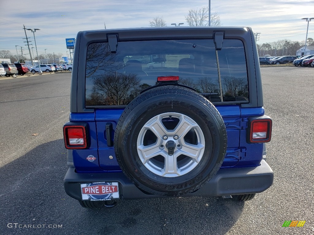 2020 Wrangler Unlimited Sport 4x4 - Ocean Blue Metallic / Black photo #5