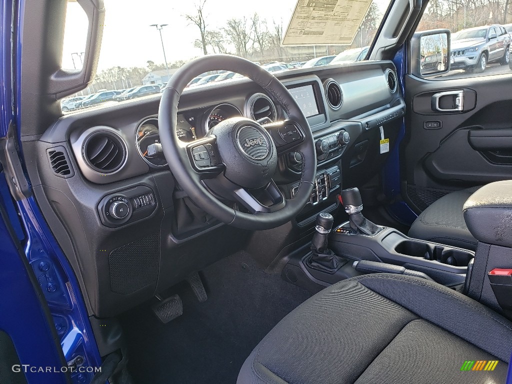 2020 Wrangler Unlimited Sport 4x4 - Ocean Blue Metallic / Black photo #7
