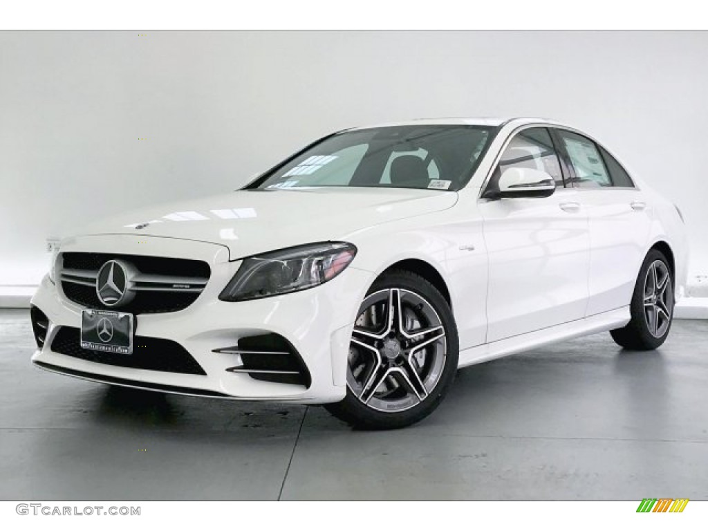 Polar White 2020 Mercedes-Benz C AMG 43 4Matic Sedan Exterior Photo #136449225