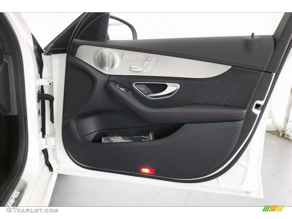 2020 Mercedes-Benz C AMG 43 4Matic Sedan Black Door Panel Photo #136449543