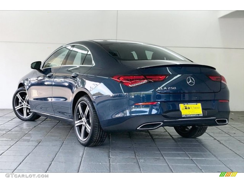 2020 CLA 250 Coupe - Denim Blue Metallic / Black photo #2