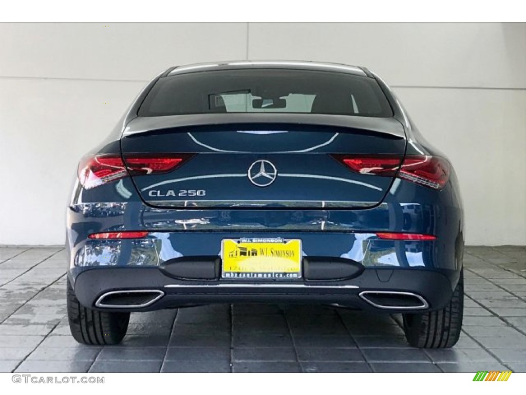 2020 CLA 250 Coupe - Denim Blue Metallic / Black photo #3