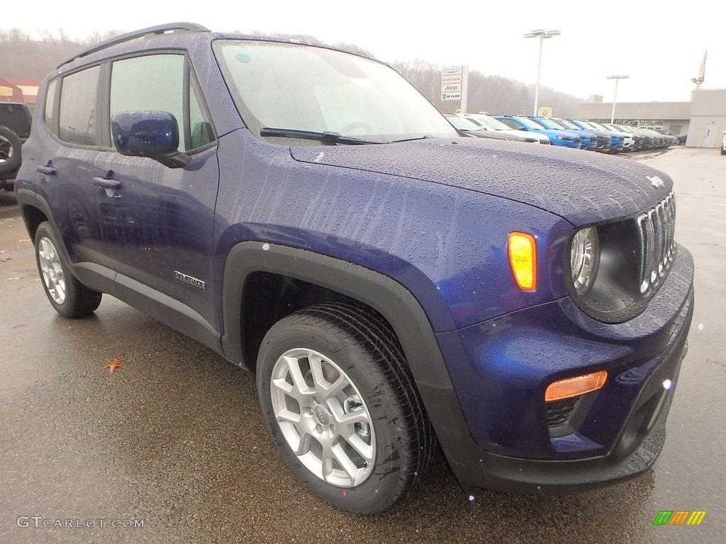 2020 Renegade Latitude 4x4 - Jetset Blue / Ski Gray/Black photo #8