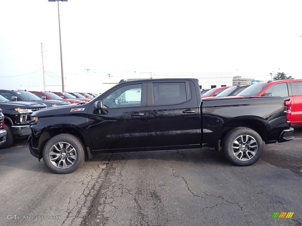 Black 2020 Chevrolet Silverado 1500 RST Crew Cab 4x4 Exterior Photo #136451841
