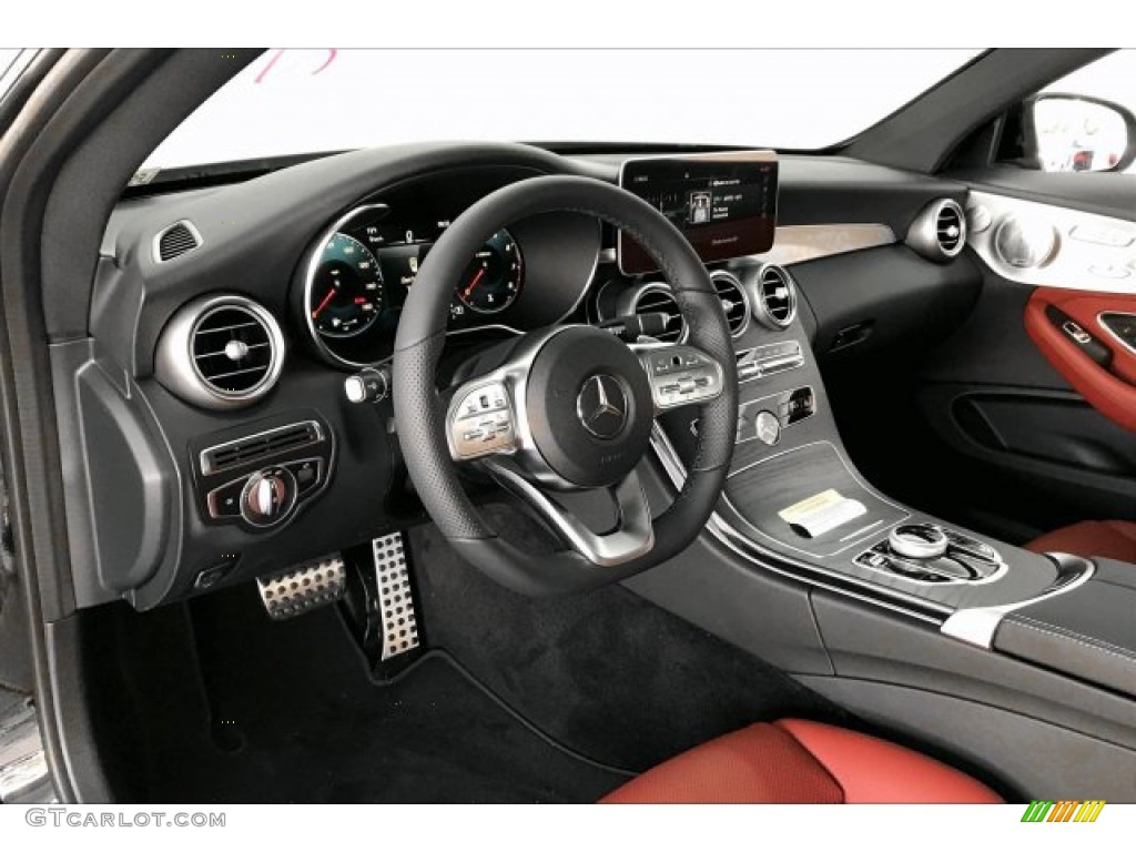 2020 Mercedes-Benz C 300 Coupe Cranberry Red/Black Dashboard Photo #136451931