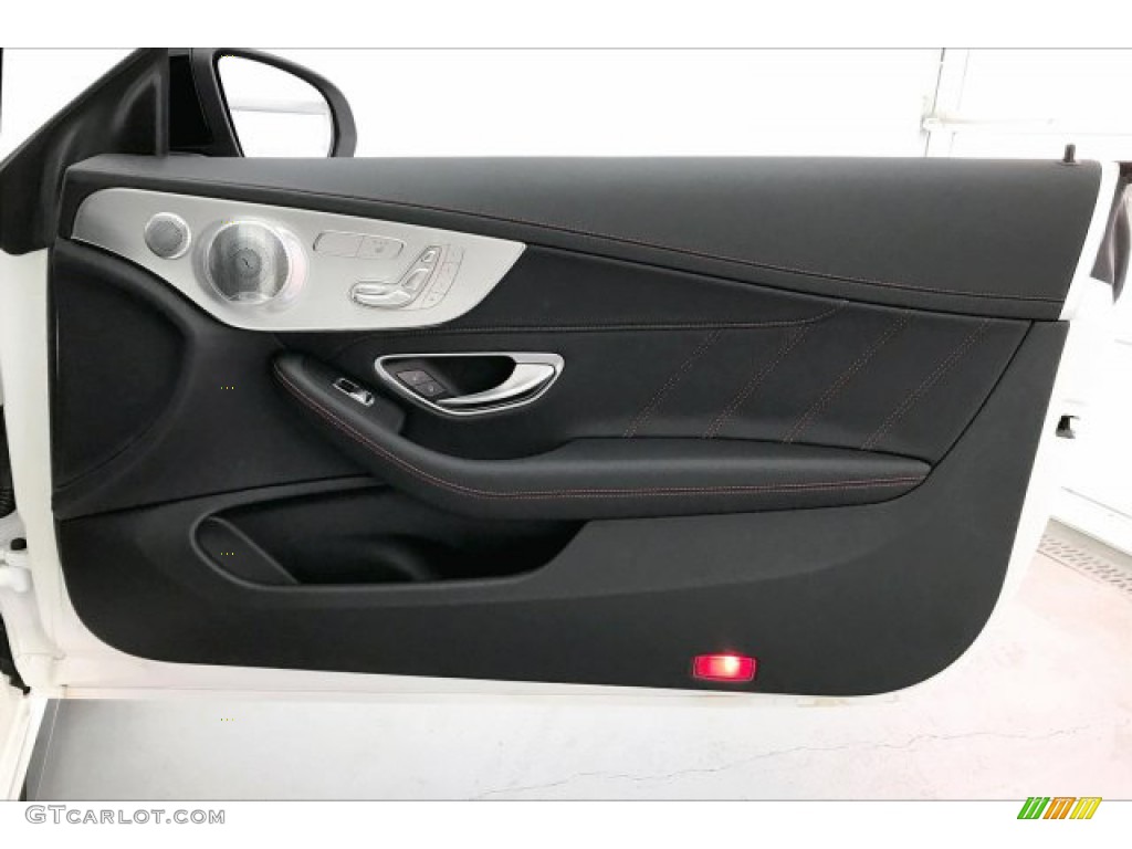 2020 Mercedes-Benz C AMG 43 4Matic Coupe Black Door Panel Photo #136452576