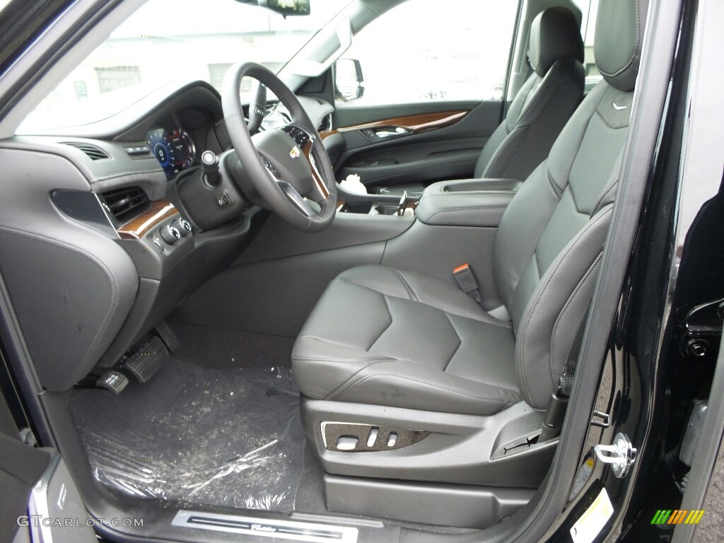 Jet Black Interior 2020 Cadillac Escalade Luxury 4WD Photo #136452886