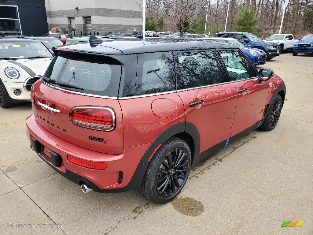 2020 Clubman Cooper S All4 - Coral Red Metallic / Carbon Black Lounge Leather photo #2
