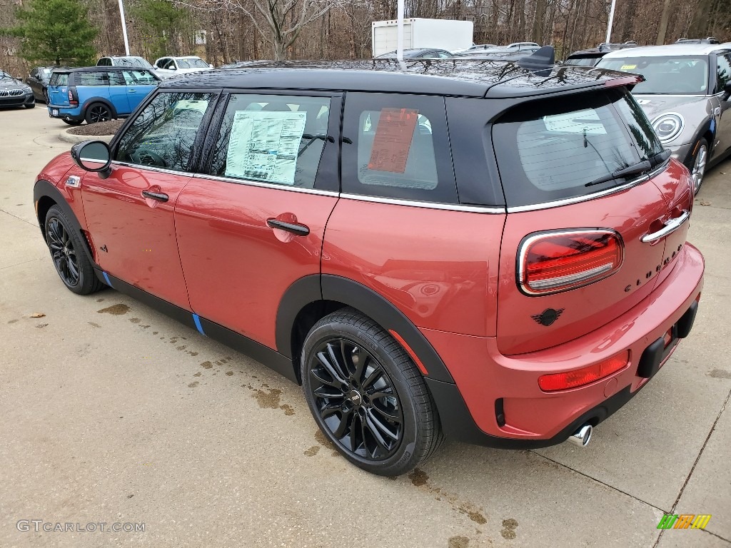 2020 Clubman Cooper S All4 - Coral Red Metallic / Carbon Black Lounge Leather photo #3