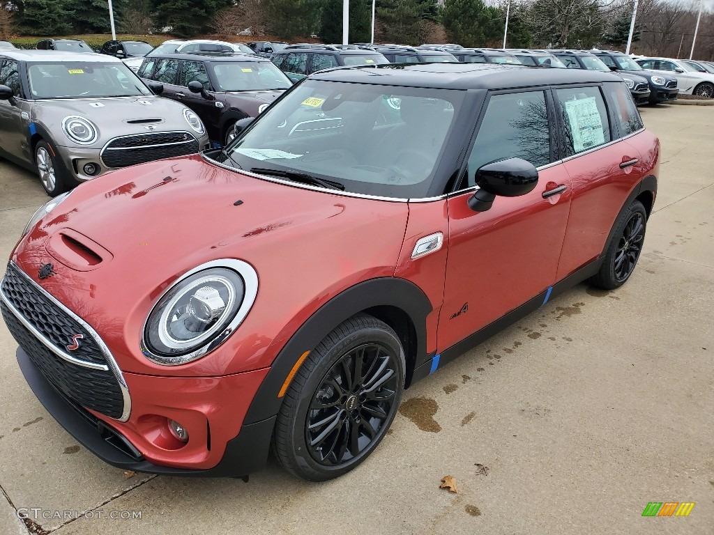 2020 Clubman Cooper S All4 - Coral Red Metallic / Carbon Black Lounge Leather photo #4