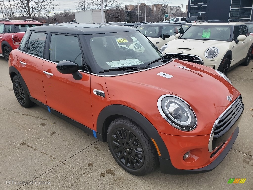 2020 Hardtop Cooper 4 Door - Solaris Orange Metallic / Carbon Black photo #1