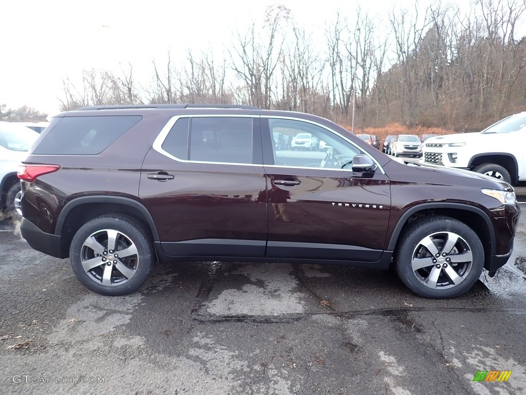 Black Cherry Metallic 2020 Chevrolet Traverse LT AWD Exterior Photo #136457394