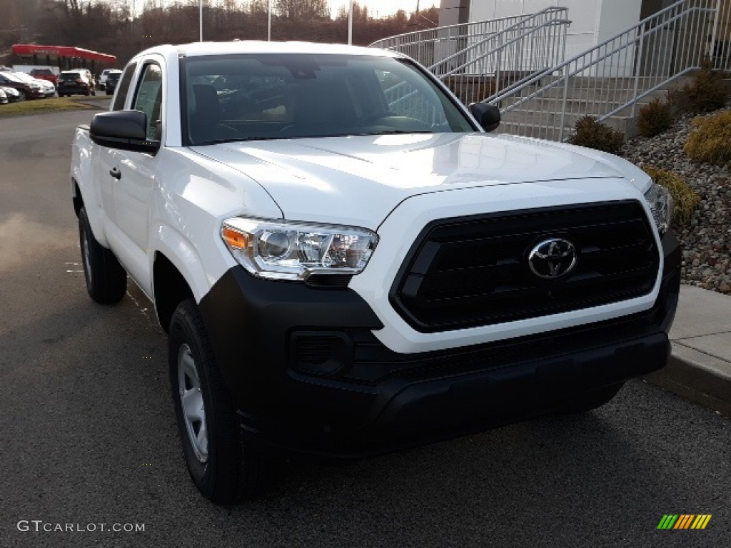 2020 Tacoma SR Access Cab 4x4 - Super White / Cement photo #1