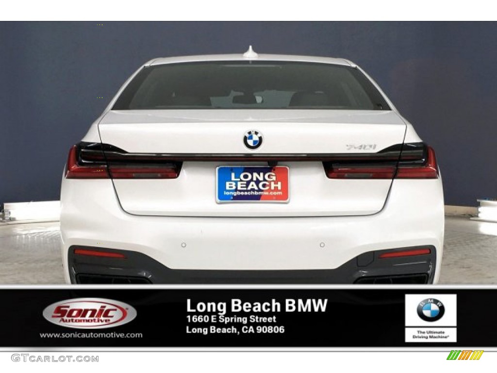 2020 7 Series 740i Sedan - Mineral White Metallic / Black photo #3