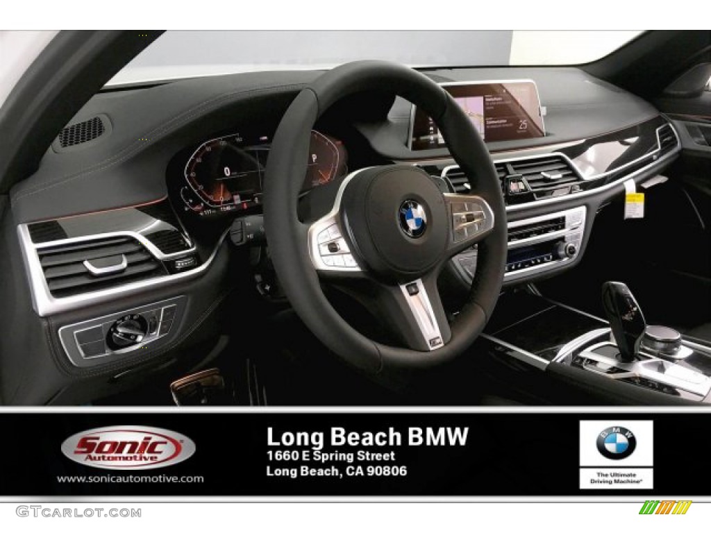 2020 7 Series 740i Sedan - Mineral White Metallic / Black photo #4