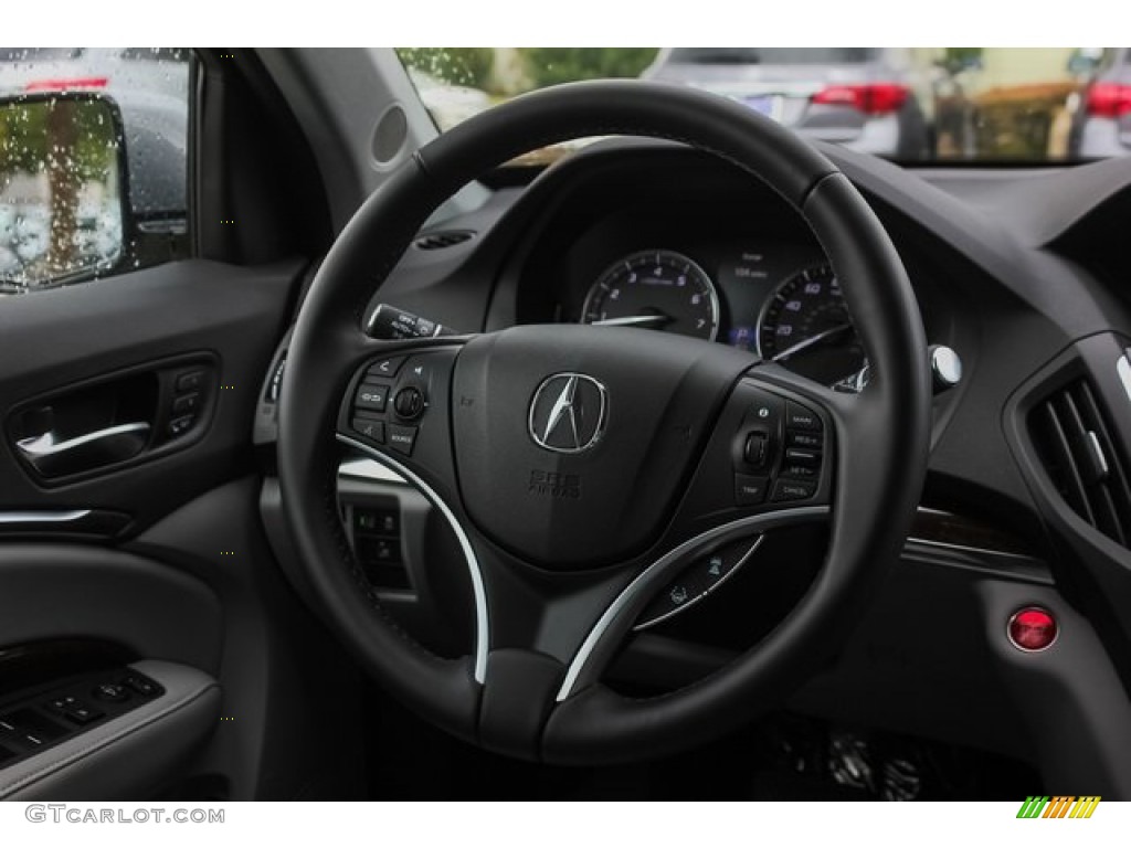 2020 Acura MDX FWD Ebony Steering Wheel Photo #136461783