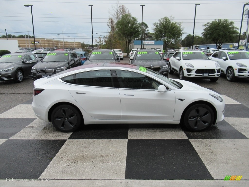 Pearl White Multi-Coat 2018 Tesla Model 3 Long Range Exterior Photo #136466332