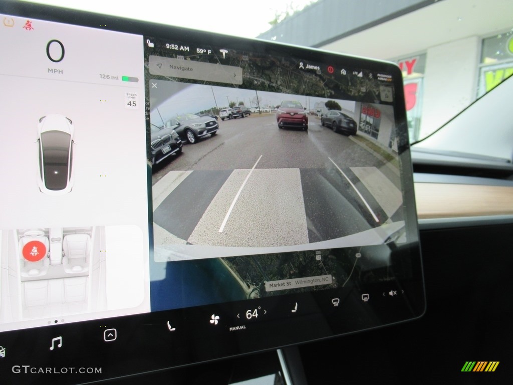 2018 Model 3 Long Range - Pearl White Multi-Coat / Black photo #16