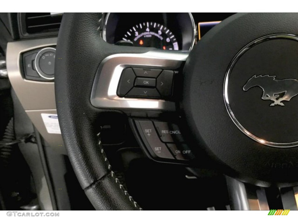 2015 Mustang EcoBoost Premium Coupe - Magnetic Metallic / Ebony photo #13