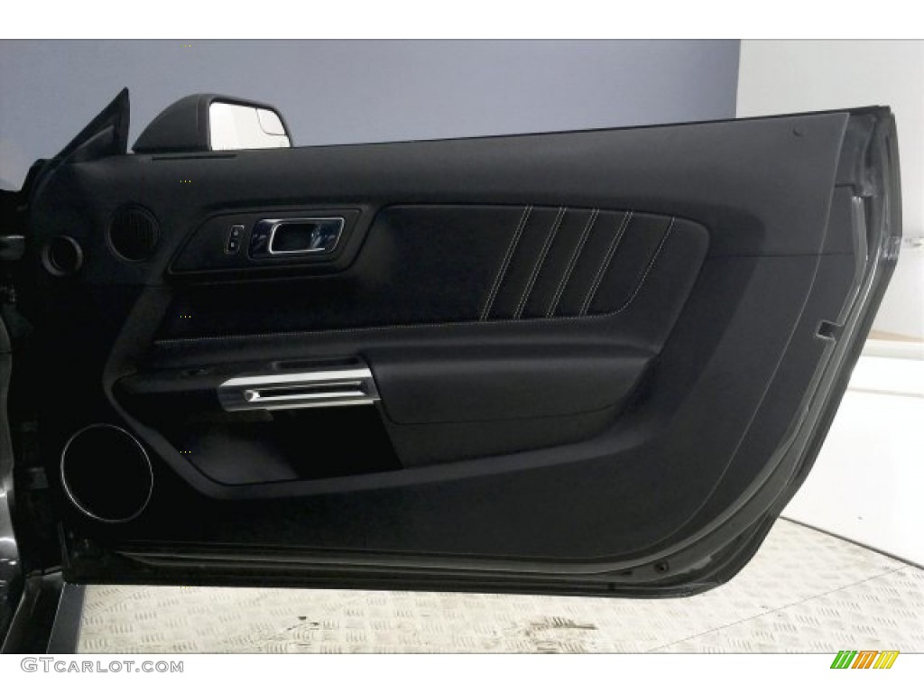 2015 Mustang EcoBoost Premium Coupe - Magnetic Metallic / Ebony photo #24